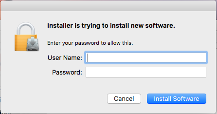 Installer authentication